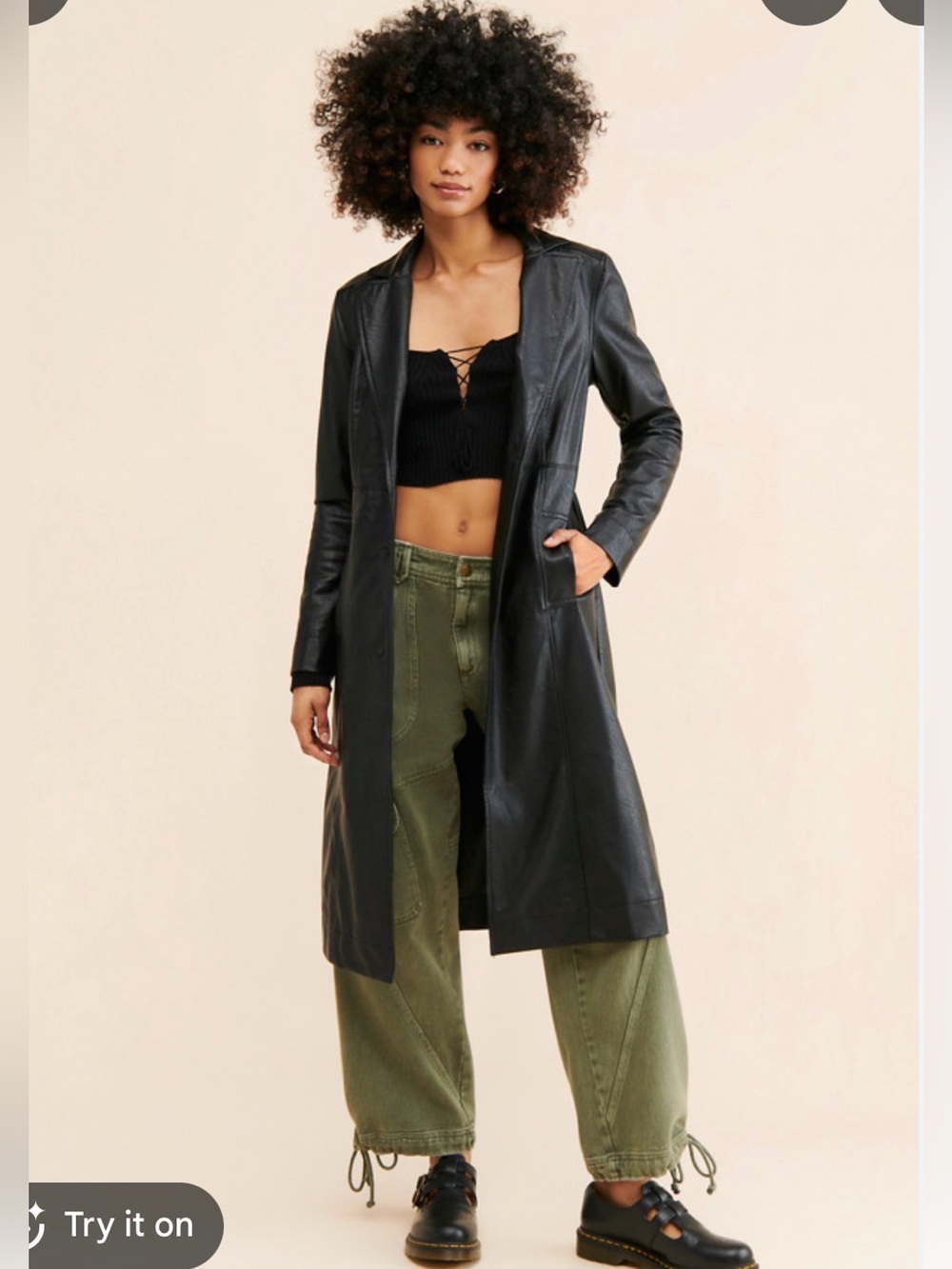 NWT Urban Outfitters Lara Vegan Yellow Trench Coat